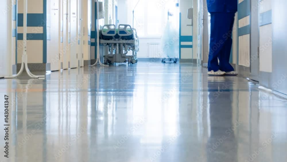 Medical Staff at Clinic's Corridor. Timelapse.
Medical Staff at Clinic's Corridor. Timelapse.