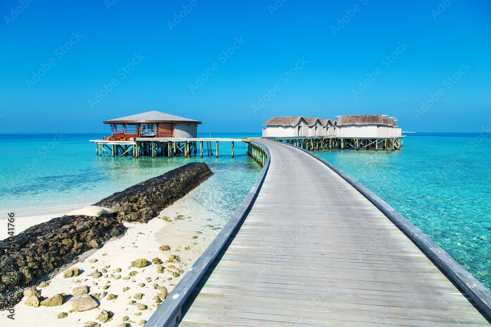 custom made wallpaper toronto digitalWater bungalows resort at islands. Indian Ocean, Maldives