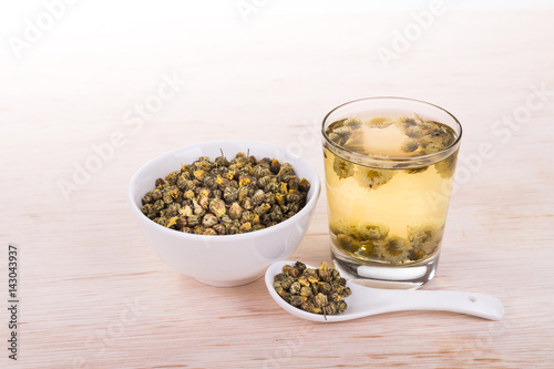 Chrysanthemum tea traditional remedy to improve eyesight, clear liver heat
