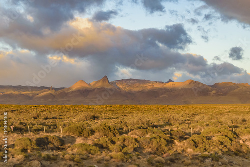 Patagoniana landscape scene at Santa Cruz province  Argentina