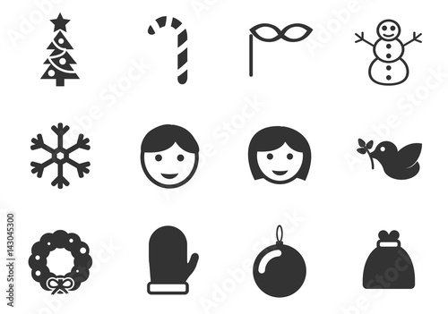 christmass icon set