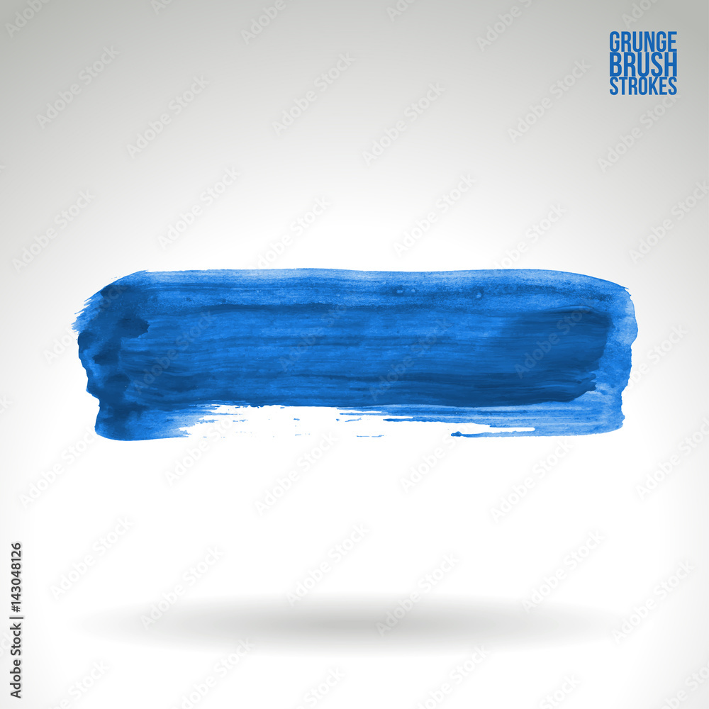 Fototapeta premium Brush stroke and texture. Grunge vector abstract hand - painted element. Underline and border.