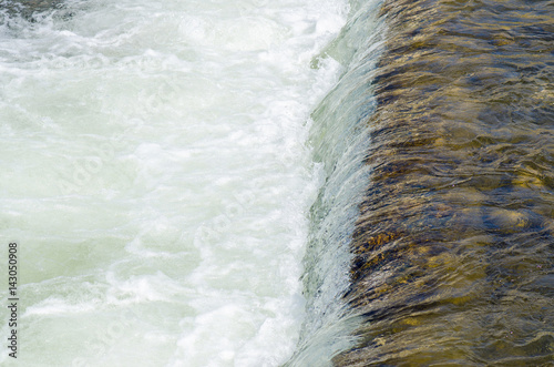 Small Waterfall Shot From Above With High Shutter Speed photo