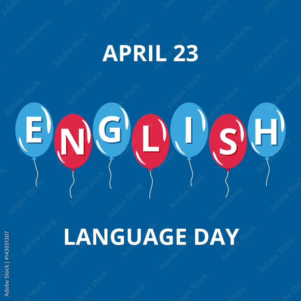 English Language Day. Illustration for the holiday English Language Day. Illustration for the holiday