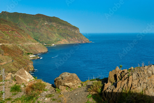 Famous beach Playa de las Teresitas,Tenerife, Canary islands, Spain