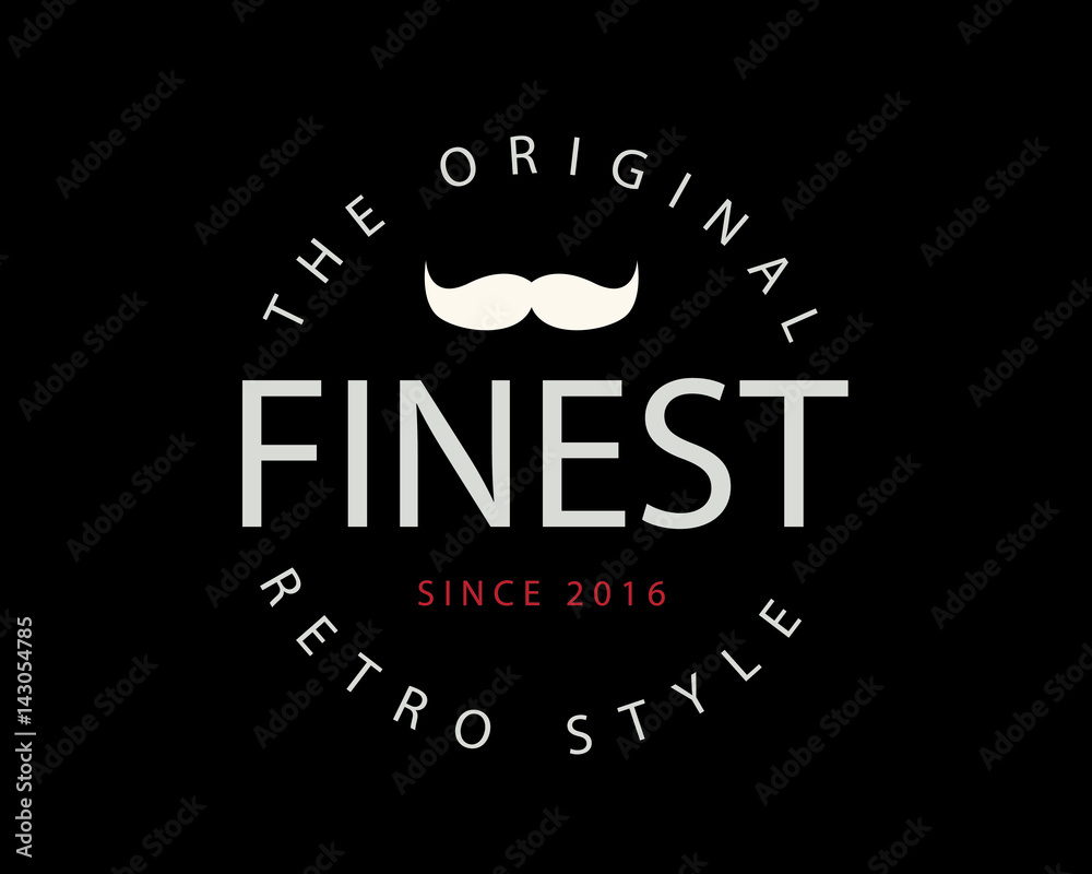 Fototapeta premium finest retro style badge