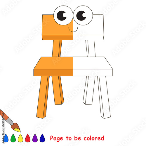 Kid game to be colored by example half.