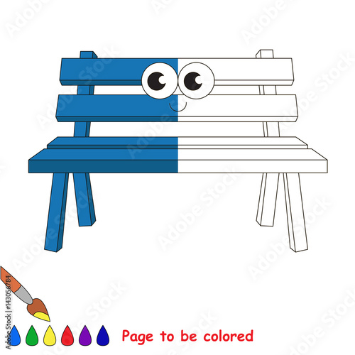Kid game to be colored by example half.