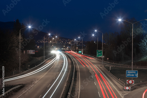 city exit road at night, Nitra, Slovakia © Milan Noga reco