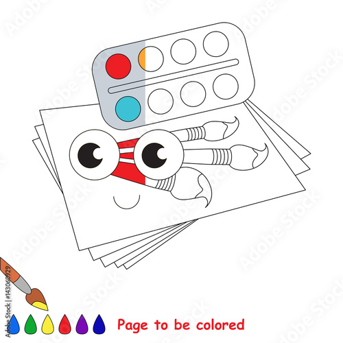 Kid game to be colored by example half.
