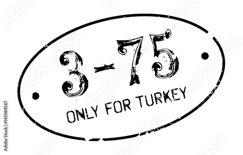 Only For Turkey rubber stamp. Grunge design with dust scratches. Effects can be easily removed for a clean, crisp look. Color is easily changed.