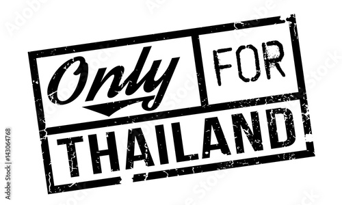 Only For Thailand rubber stamp. Grunge design with dust scratches. Effects can be easily removed for a clean, crisp look. Color is easily changed.