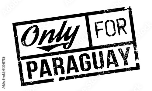 Only For Paraguay rubber stamp. Grunge design with dust scratches. Effects can be easily removed for a clean, crisp look. Color is easily changed.