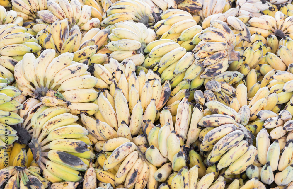 Ripe Cultivated Banana background