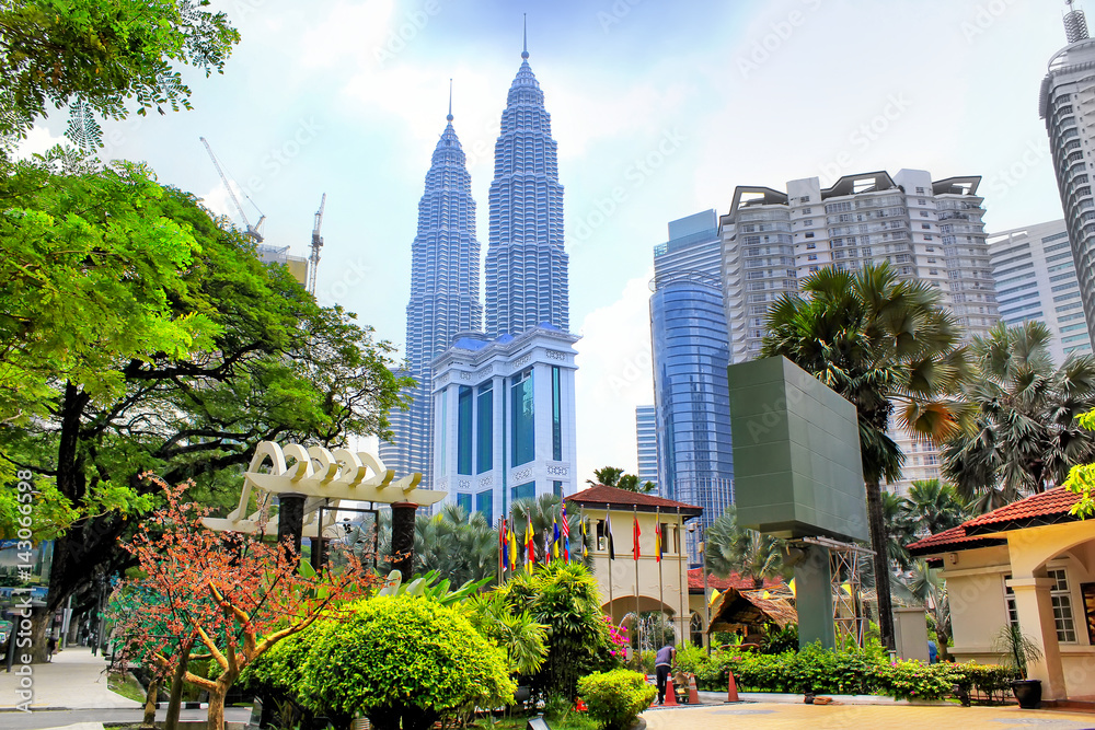 Obraz premium Panoramę Kuala Lumpur, Malezja