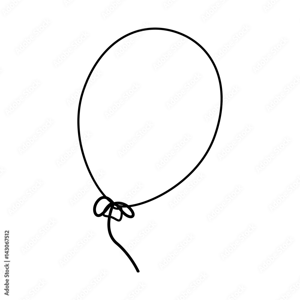 Balloons birthday decoration vector illustration graphic design