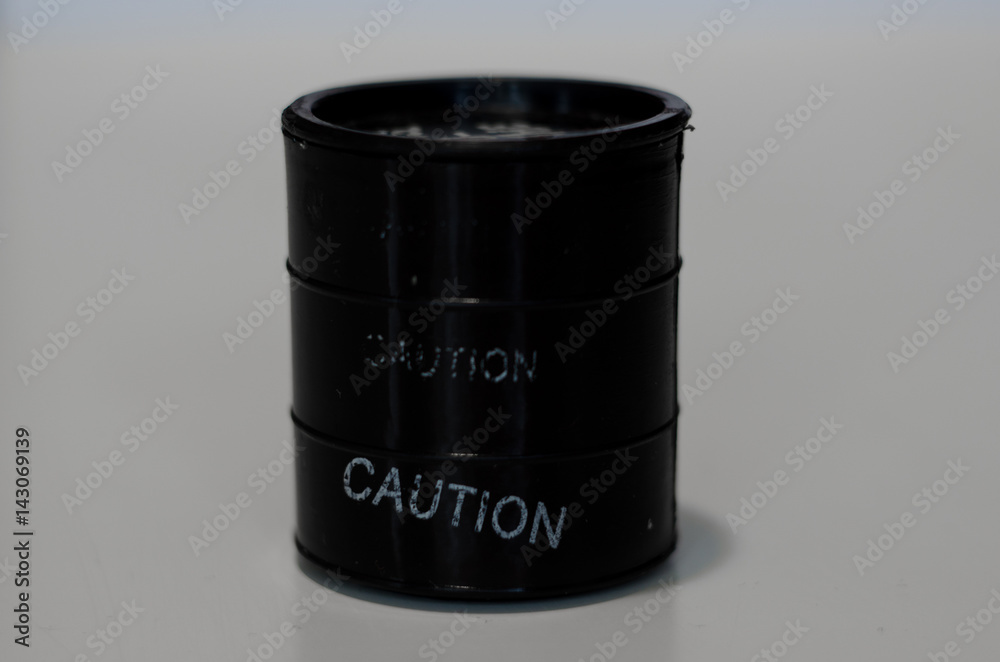 Containers with polution sign. Poison Containers with polution sign. Poison