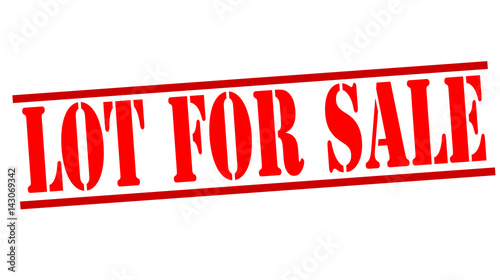 Rubber stamp with text lot for sale inside, vector illustration