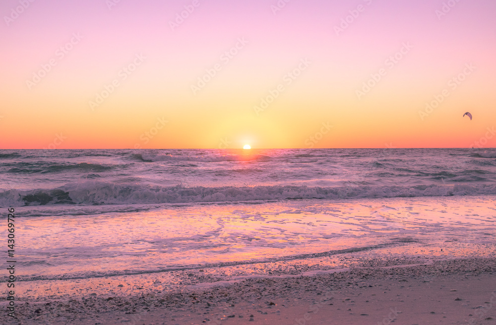 Boca Ciega Bay - Sunset Beach - Treasure Island, FL - Sunset on the Beach