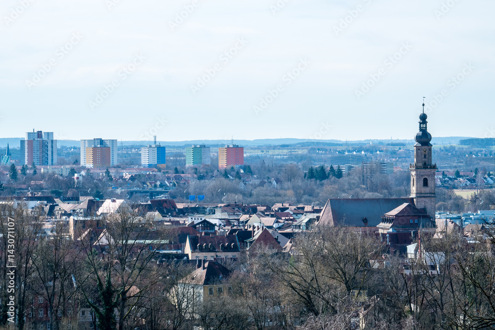 Fototapeta premium Panorama von Erlangen