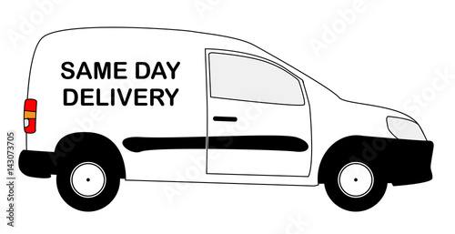 Small Same Day Delivery Van