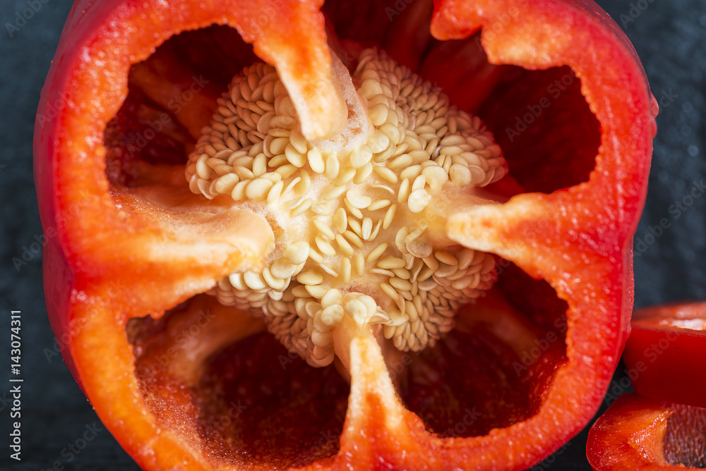 Red Sweet Pepper Inside Close Up Foto De Stock Adobe Stock red-sweet-pepper-inside-close-up-foto-de-stock-adobe-stock