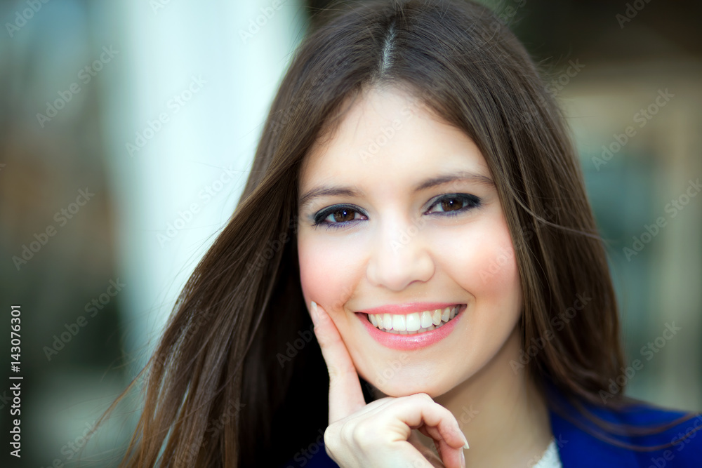 Beautiful young businesswoman portrait