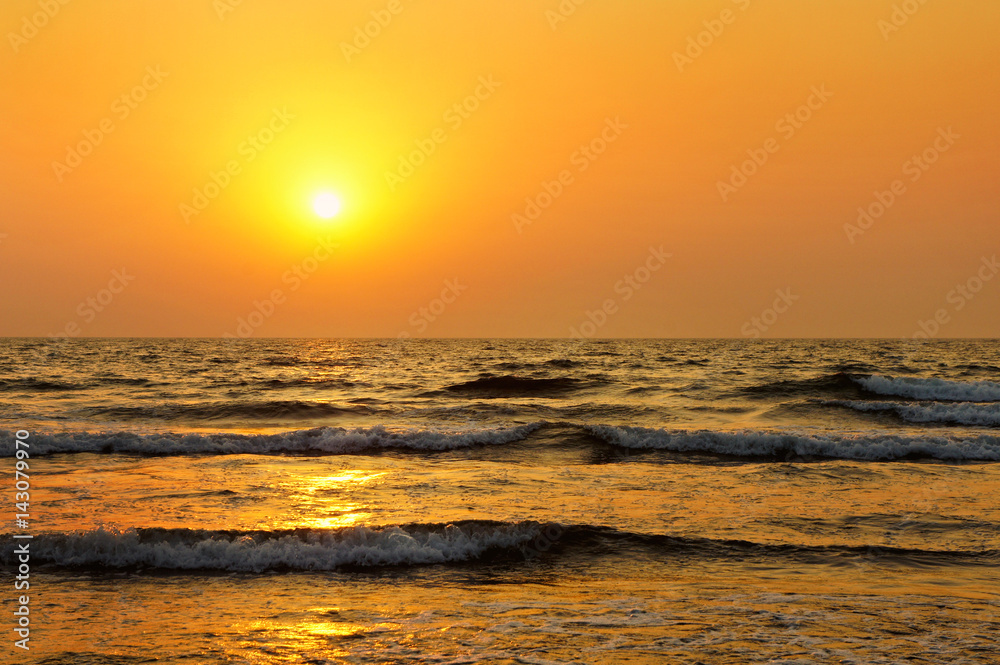 Sunset in Goa, India