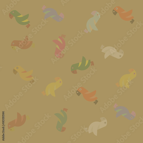 Parrots poster background