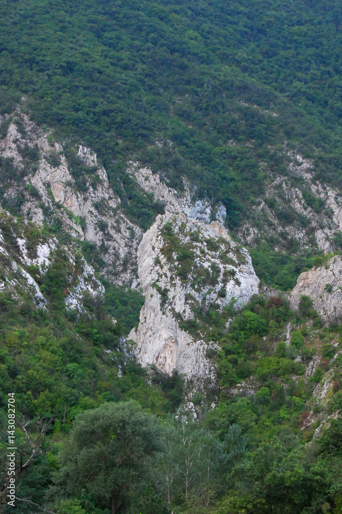 Mountain Ozren and the canyon of the river Moravica, near the spa town of Sokobanja.