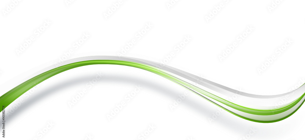 Welle Grün Band Banner Wellen Welle Grün Band Banner Wellen