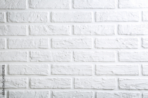 Background of the white brick wall