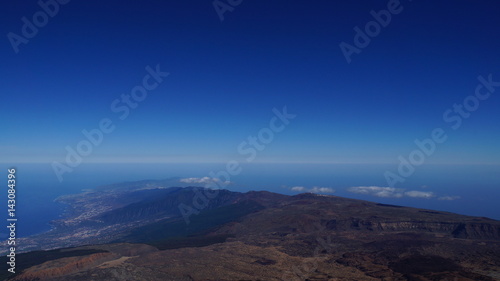Der Norden Teneriffas vom Vulkan Teide
