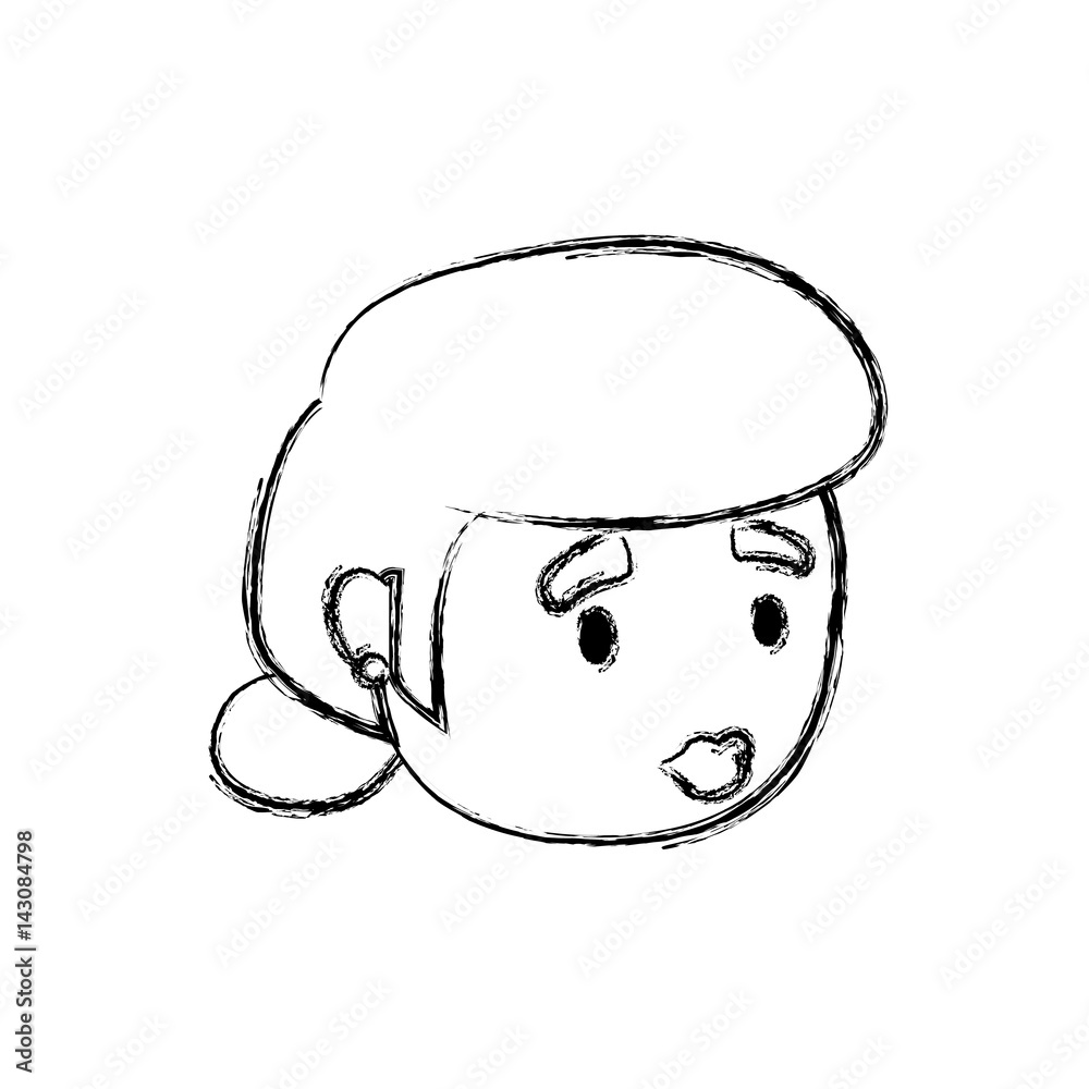 grandmother elder cartoon icon vector illustration graphic design