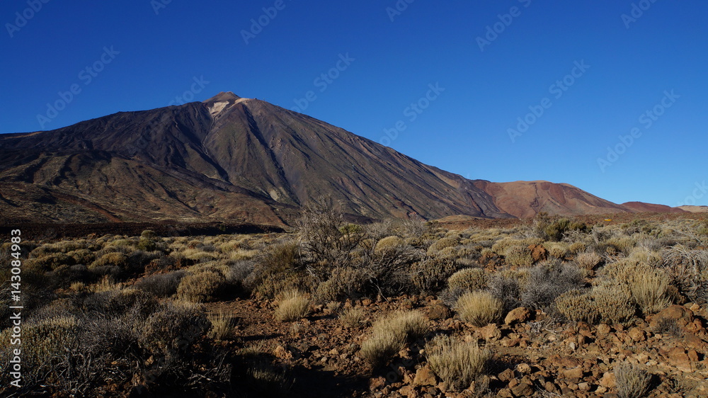 Blick auf den Vulkan Teide von Las Roques de Garcîa