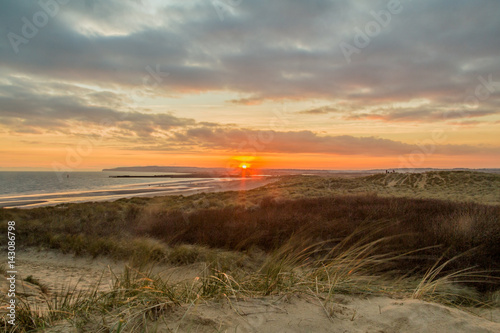 Sunset at Camber Sands photo