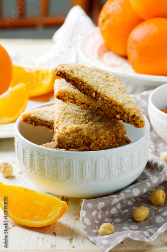 hazelnut orange shortbread.style rustic photo