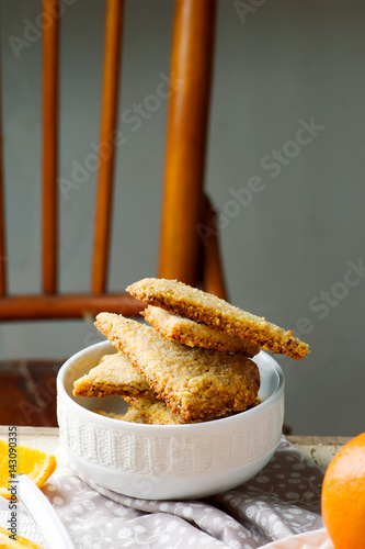 hazelnut orange shortbread.style rustic photo