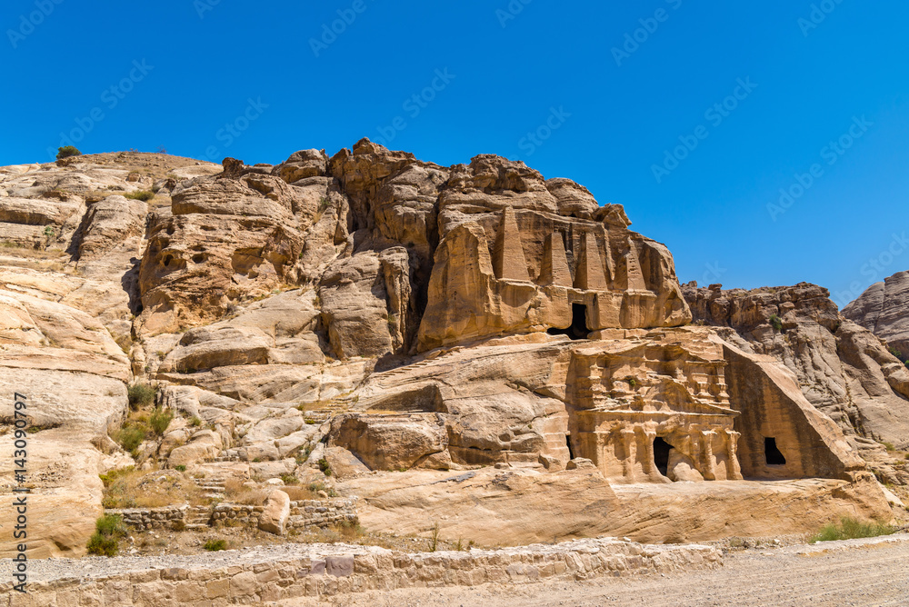 Obelisk Tomb and the Triclinium at Petra
