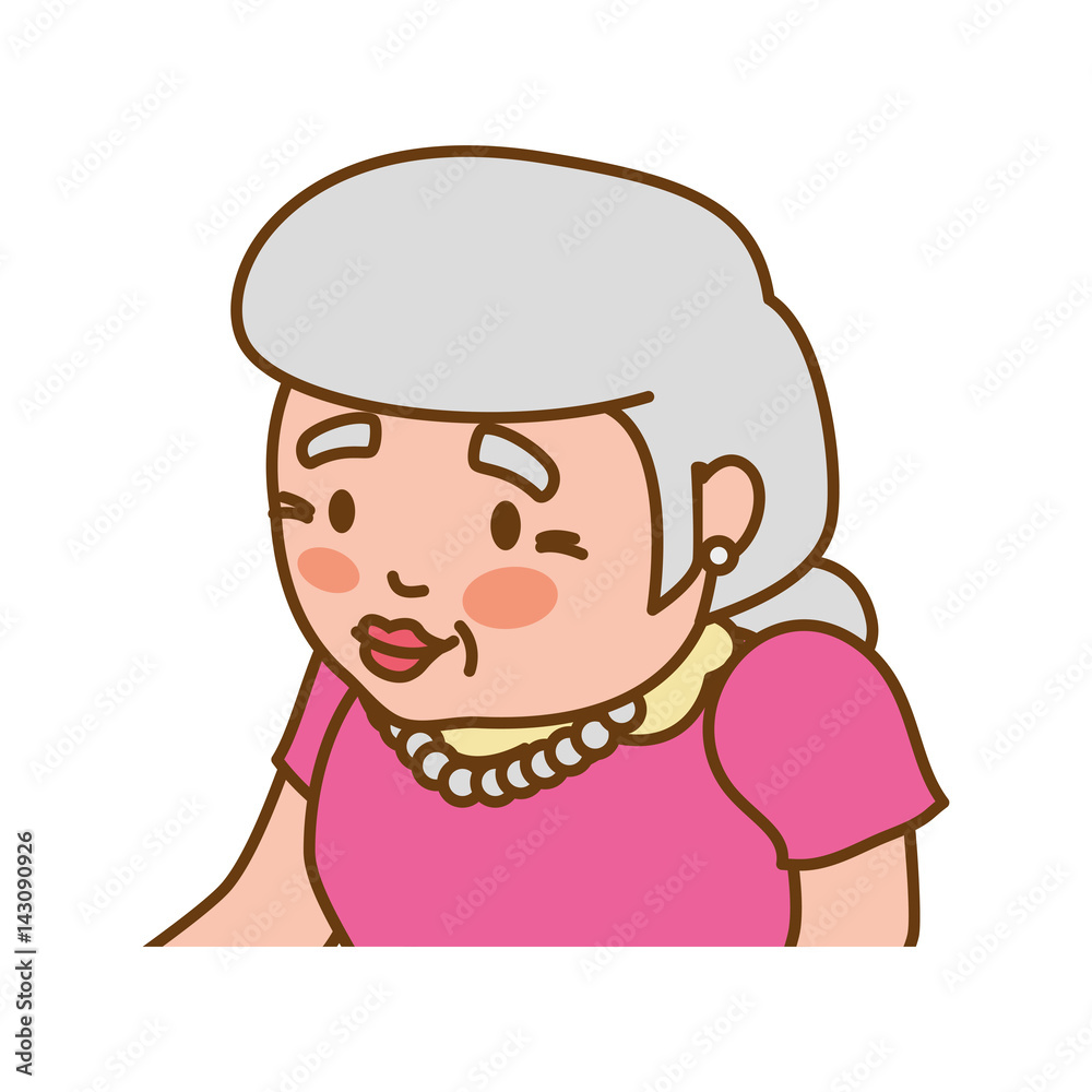 grandmother elder person vector icon illustration graphic design grandmother elder person vector icon illustration graphic design