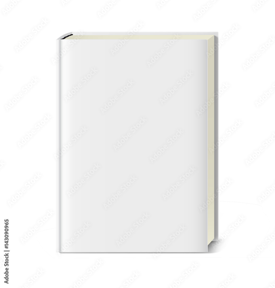 Blank cover book isolated on white background. Vector illustration. Blank cover book isolated on white background. Vector illustration.