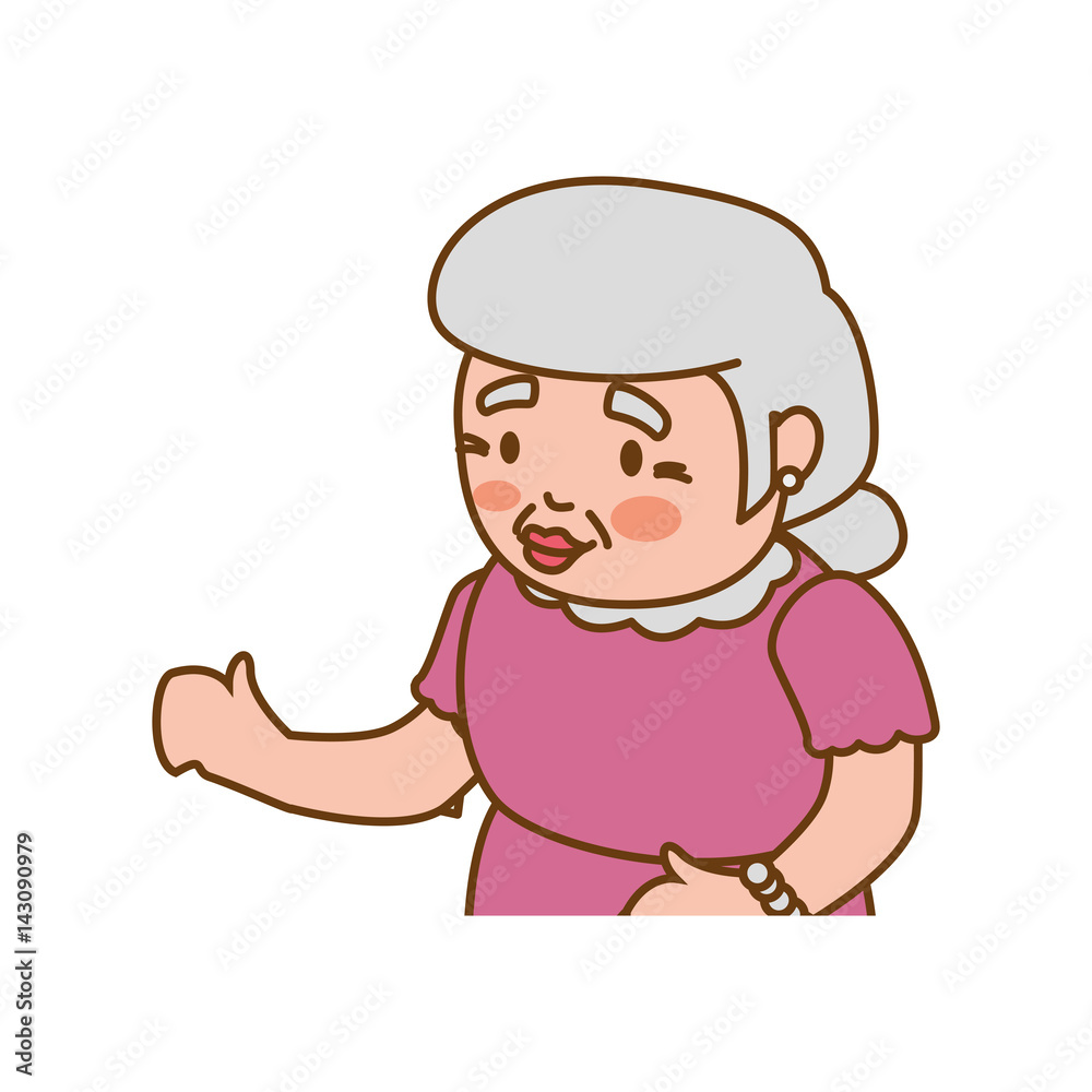 grandmother elder person vector icon illustration graphic design grandmother elder person vector icon illustration graphic design