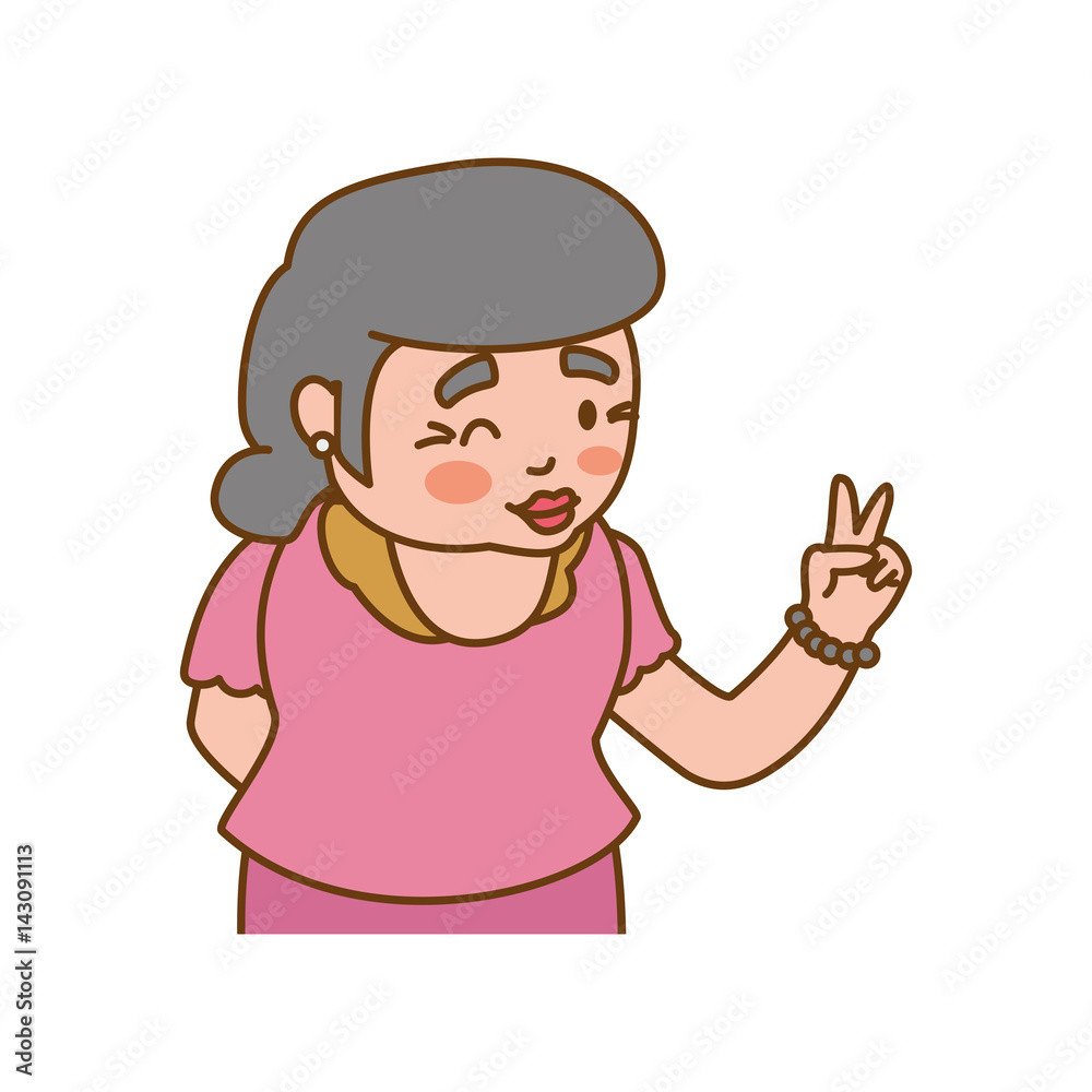 grandmother elder person vector icon illustration graphic design grandmother elder person vector icon illustration graphic design