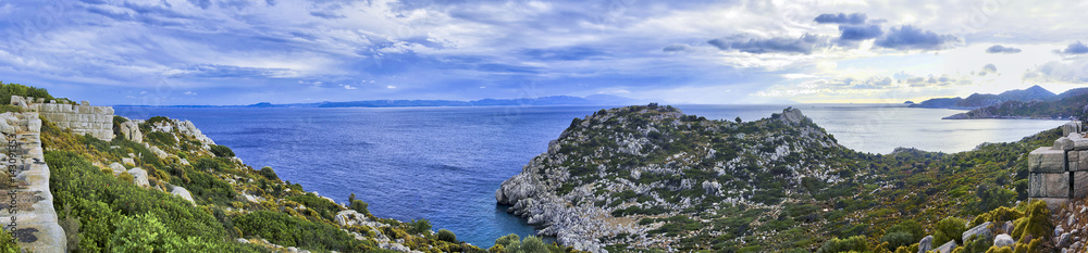 Panoramic View from Buzuk  Kale to Rodos