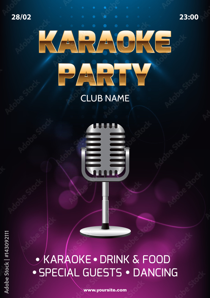 Karaoke Party Invitations