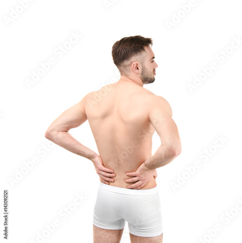Young man suffering from ba...