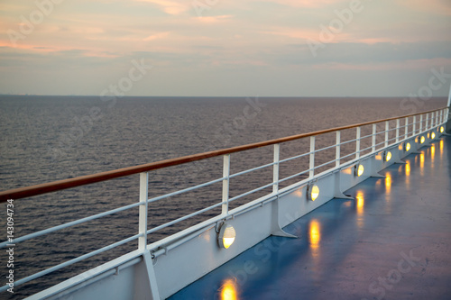 Ocean view from cruise ship