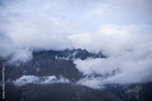 mount peak in a clouds © Andrii