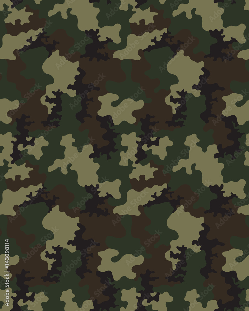 Fashionable camouflage pattern, military print .Seamless illustration Fashionable camouflage pattern, military print .Seamless illustration
