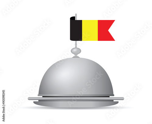 belgium flag dinner platter